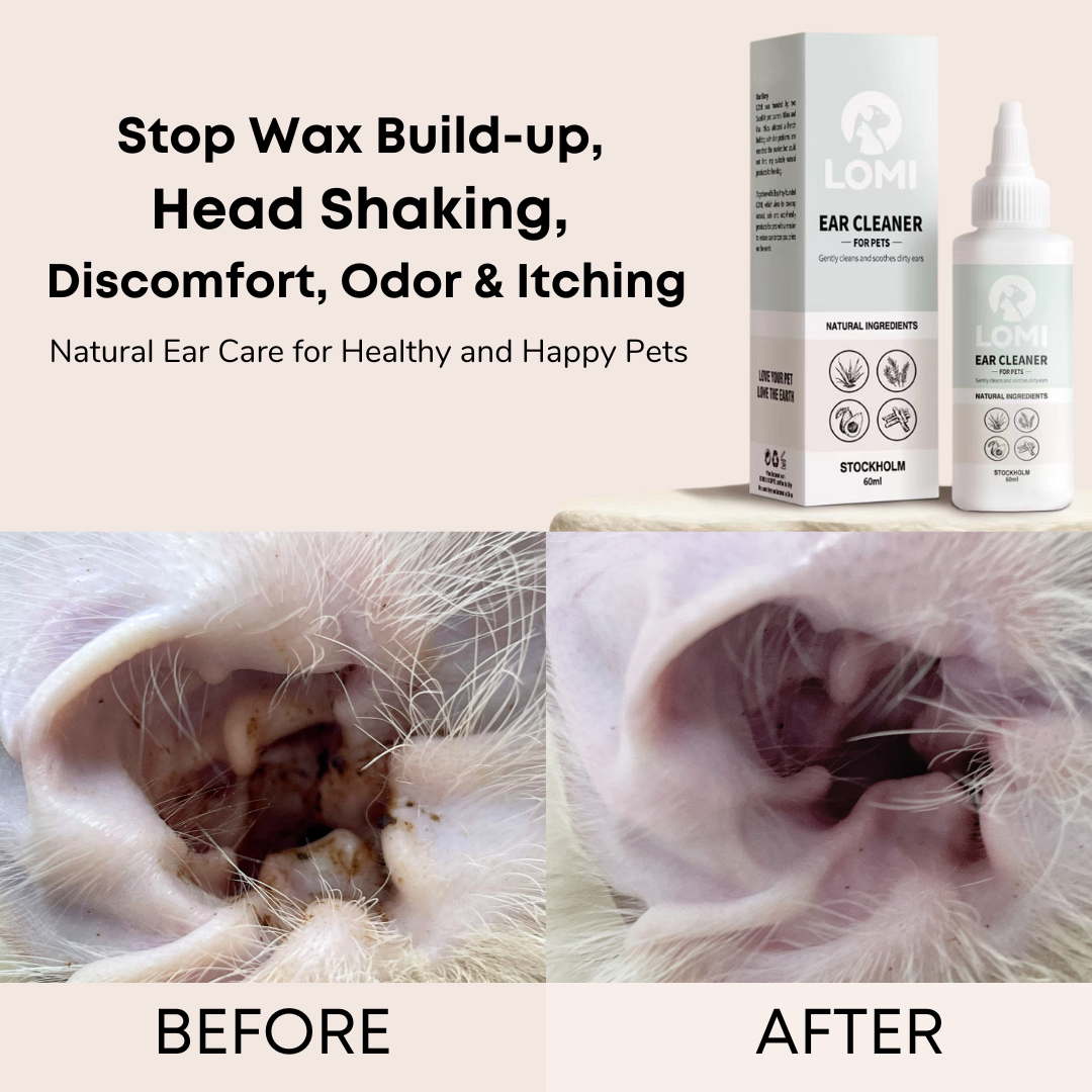 Naturlig öronrengöring för hund och katt 60ml - (felmarkerat datum, giltig 2026.08)