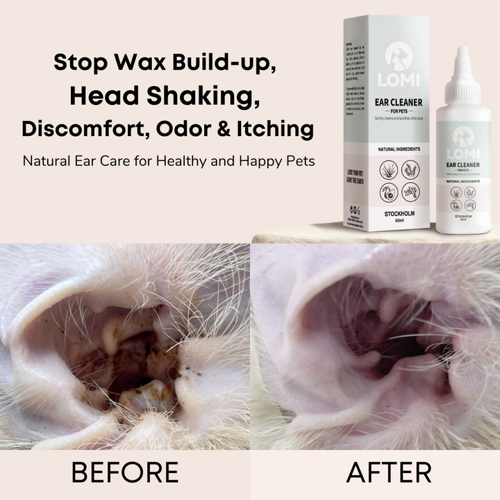 Naturlig öronrengöring för hund och katt 60ml - (felmarkerat datum, giltig 2026.08)