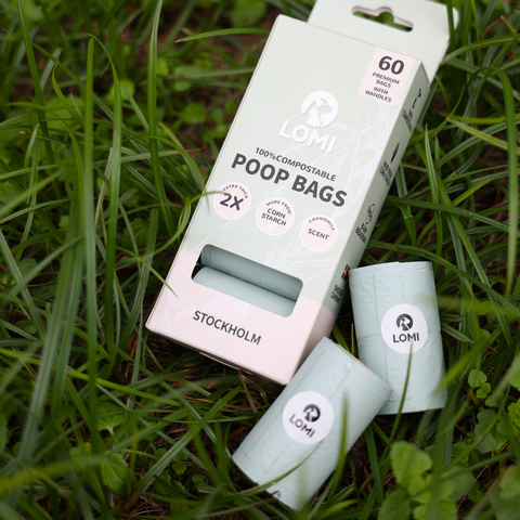 ENVIRONMENTALLY FRIENDLY DOG POOP BAGS 