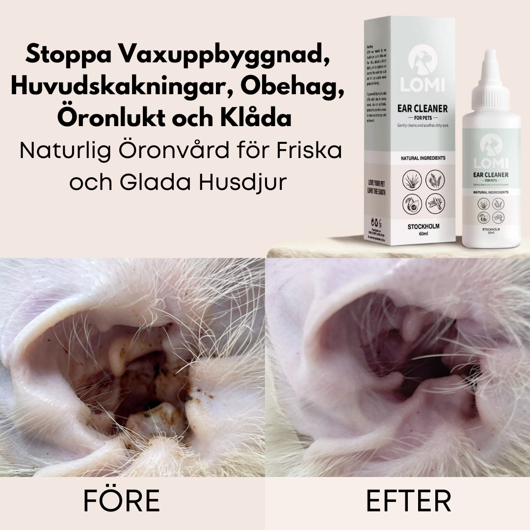 Naturlig öronrengöring för hund och katt 60ml