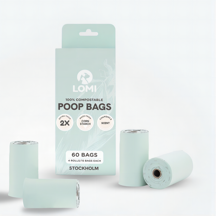 ENVIRONMENTALLY FRIENDLY DOG POOP BAGS - 60 pieces - Wrong Date, Expires Dec 2024