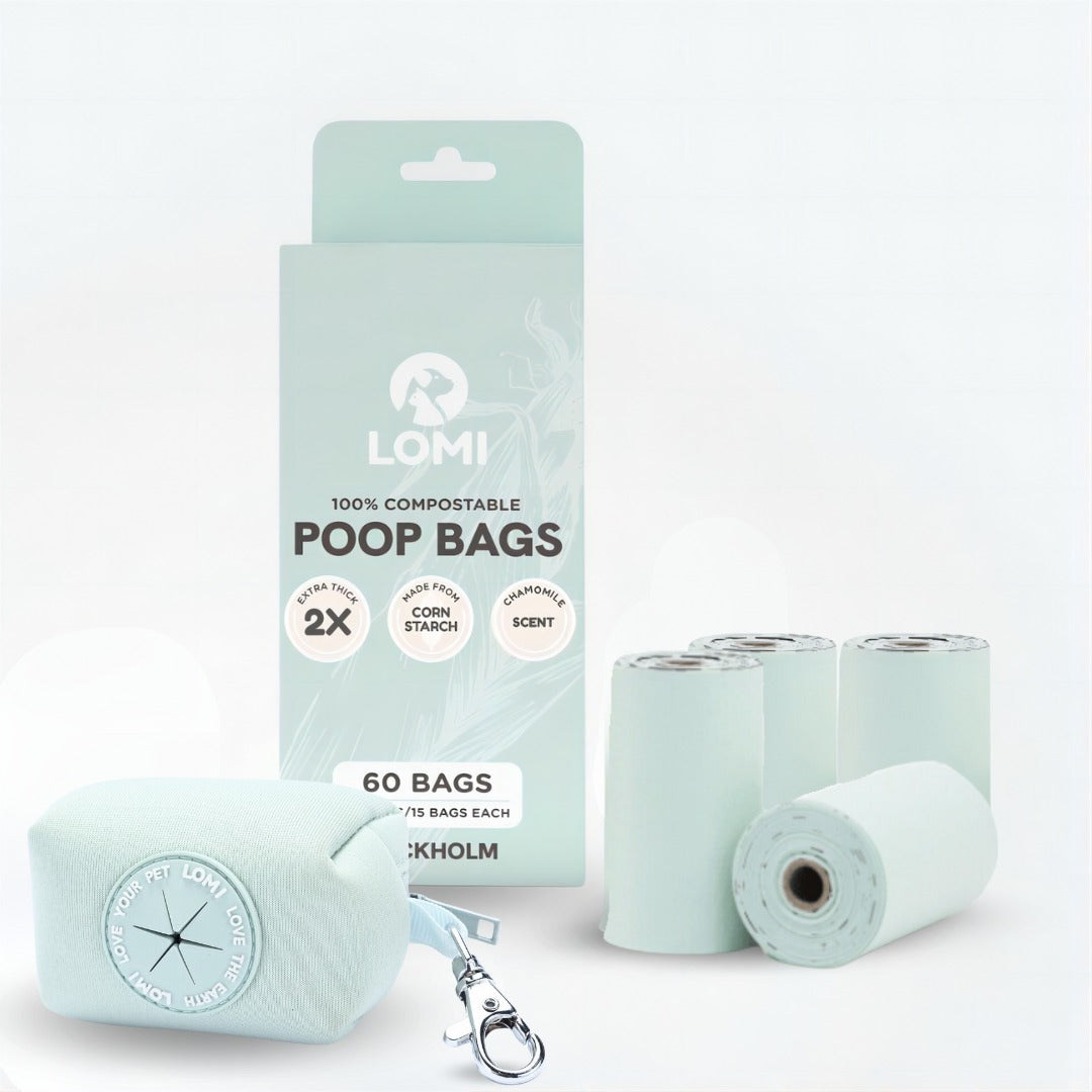 ENVIRONMENTALLY FRIENDLY DOG POOP BAGS - 60 pieces - Wrong Date, Expires Dec 2024